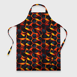 Фартук кулинарный Оранжевые звенья, цвет: 3D-принт