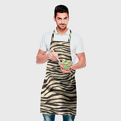 Фартук кулинарный Шкура зебры и белого тигра, цвет: 3D-принт — фото 2