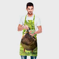 Фартук кулинарный Утка Кряква, цвет: 3D-принт — фото 2