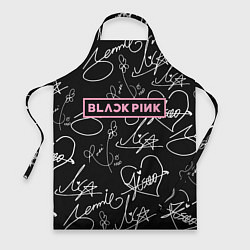 Фартук кулинарный Blackpink - автографы, цвет: 3D-принт
