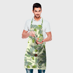 Фартук кулинарный Зелененькие листья, цвет: 3D-принт — фото 2