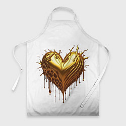 Фартук кулинарный Золотое сердце, цвет: 3D-принт