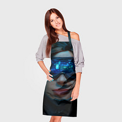 Фартук кулинарный Cybergirl, цвет: 3D-принт — фото 2