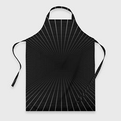 Фартук кулинарный Сетка пространства чёрный фон, цвет: 3D-принт