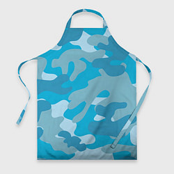 Фартук кулинарный Камуфляж военный синий, цвет: 3D-принт