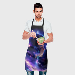 Фартук кулинарный Космическая женщина, цвет: 3D-принт — фото 2