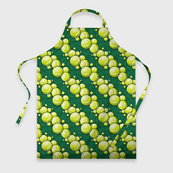 Фартук кулинарный Большой теннис - мячики, цвет: 3D-принт