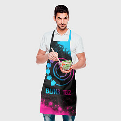 Фартук кулинарный Blink 182 - neon gradient, цвет: 3D-принт — фото 2