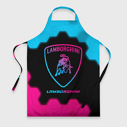 Фартук кулинарный Lamborghini - neon gradient, цвет: 3D-принт