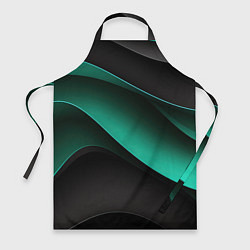 Фартук кулинарный Абстрактная зеленая текстура, цвет: 3D-принт