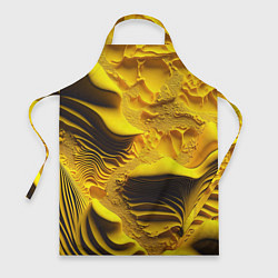 Фартук кулинарный Желтая объемная текстура, цвет: 3D-принт