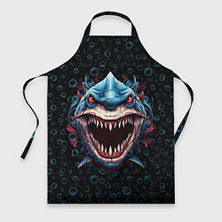 Фартук кулинарный Evil shark, цвет: 3D-принт