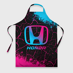 Фартук кулинарный Honda - neon gradient, цвет: 3D-принт