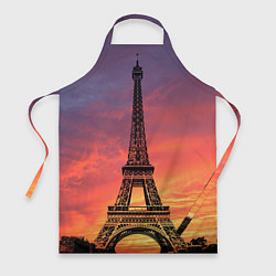 Фартук кулинарный Эйфелева башня - закат, цвет: 3D-принт
