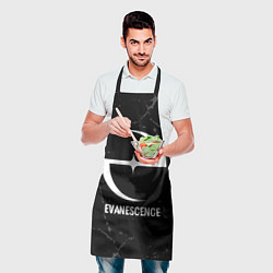Фартук кулинарный Evanescence glitch на темном фоне, цвет: 3D-принт — фото 2