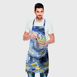 Фартук кулинарный Облака в стиле Ван Гога, цвет: 3D-принт — фото 2