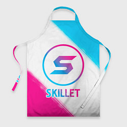 Фартук кулинарный Skillet neon gradient style, цвет: 3D-принт