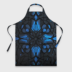 Фартук кулинарный Синий абстрактный узор на плитах, цвет: 3D-принт