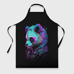 Фартук кулинарный Панда киберпанк, цвет: 3D-принт