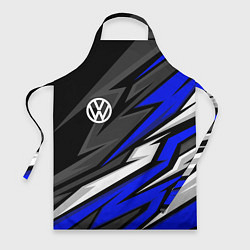 Фартук кулинарный Volkswagen - Синяя абстракция, цвет: 3D-принт