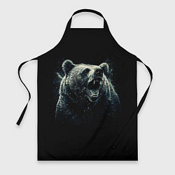 Фартук кулинарный Медведь разъярённый, цвет: 3D-принт