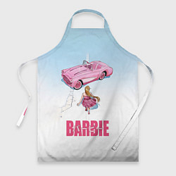Фартук кулинарный Барби на дороге, цвет: 3D-принт