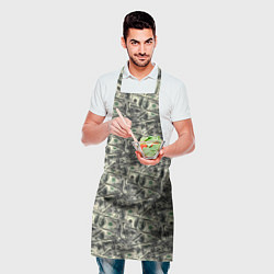 Фартук кулинарный Американские доллары, цвет: 3D-принт — фото 2