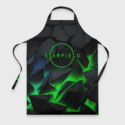 Фартук кулинарный Stafield logo green fire, цвет: 3D-принт
