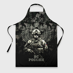 Фартук кулинарный ВС России Спецназ штурмовик, цвет: 3D-принт