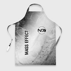Фартук кулинарный Mass Effect glitch на светлом фоне: надпись, симво, цвет: 3D-принт