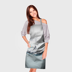 Фартук кулинарный Акула большая белая в толще воды, цвет: 3D-принт — фото 2