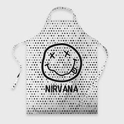 Фартук Nirvana glitch на светлом фоне