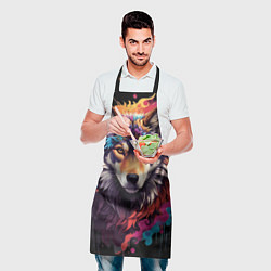 Фартук кулинарный Волчица, цвет: 3D-принт — фото 2