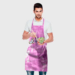 Фартук кулинарный I am kenough - розовый тай-дай, цвет: 3D-принт — фото 2