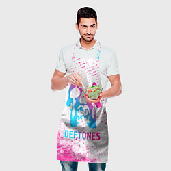 Фартук кулинарный Deftones neon gradient style, цвет: 3D-принт — фото 2
