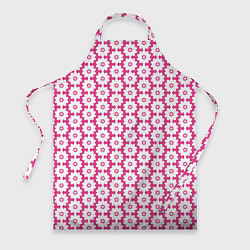 Фартук кулинарный Цветочный розовый паттерн, цвет: 3D-принт