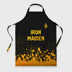 Фартук кулинарный Iron Maiden - gold gradient: символ сверху, цвет: 3D-принт