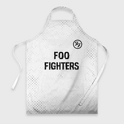 Фартук кулинарный Foo Fighters glitch на светлом фоне посередине, цвет: 3D-принт