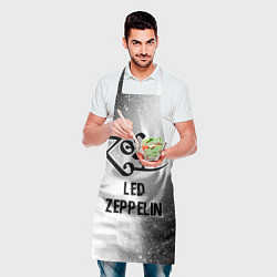Фартук кулинарный Led Zeppelin glitch на светлом фоне, цвет: 3D-принт — фото 2