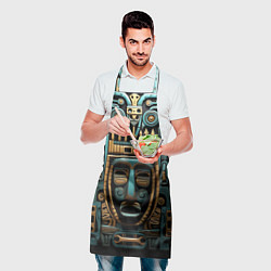 Фартук кулинарный Орнамент с маской в египетском стиле, цвет: 3D-принт — фото 2