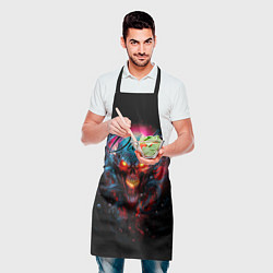 Фартук кулинарный Dark techno, цвет: 3D-принт — фото 2