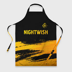 Фартук кулинарный Nightwish - gold gradient посередине, цвет: 3D-принт