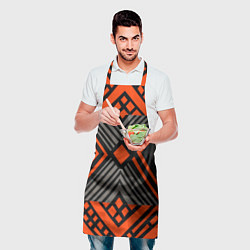 Фартук кулинарный Узор в этническом стиле племени масаев, цвет: 3D-принт — фото 2