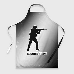 Фартук кулинарный Counter Strike glitch на светлом фоне, цвет: 3D-принт