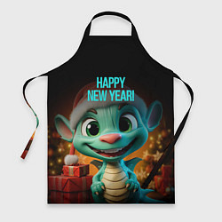 Фартук кулинарный Happy new year green dragon, цвет: 3D-принт