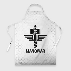 Фартук кулинарный Manowar glitch на светлом фоне, цвет: 3D-принт