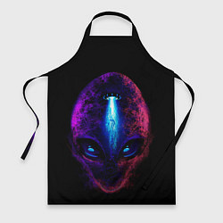 Фартук кулинарный UFO alien head, цвет: 3D-принт
