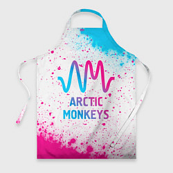 Фартук кулинарный Arctic Monkeys neon gradient style, цвет: 3D-принт