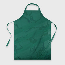 Фартук кулинарный Серо-зеленые разводы, цвет: 3D-принт