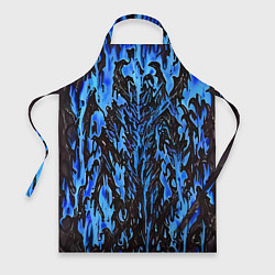 Фартук кулинарный Демонический доспех синий, цвет: 3D-принт